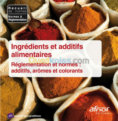 ingredients et additifes et  arôme
