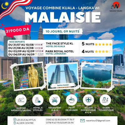 Voyage organisé Malaisie combiné Kuala Lumpur langkawi