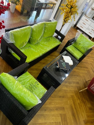   PROMOTION Salon de Jardin en Rotin Nature