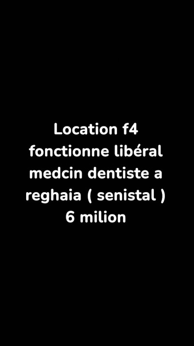 Rent Apartment F4 Alger Reghaia