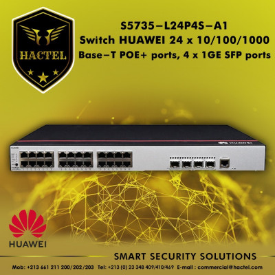 Switch HUAWEI S5735-L24P4S-A1 , 24 Port Giga , 4 Port SFP 1GB