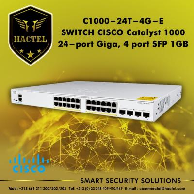 Switch Cisco C1000-24t-4G-E , 24 Ports  Giga , 4 Ports SFP 1GB