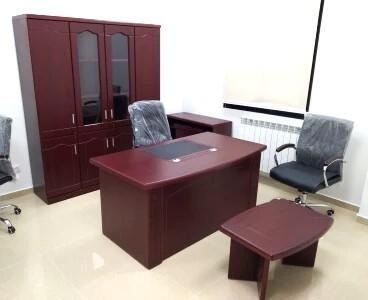 Ensemble de Bureau en MDF ACAJOU Luxueux - Style Classique et Élégant