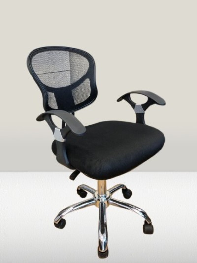 chaise opérateur en filet noir 