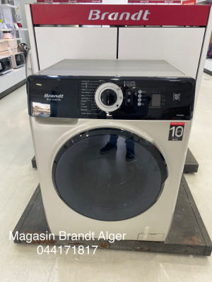 Machine à laver Brandt 10,5kg silver Black Edition 