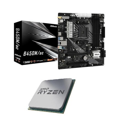 Asrock B450M WiFi + Ryzen 5 5600 TRY