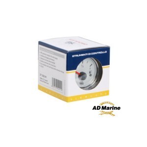 Compte-tours 0-6000 tpm blanc/polie pour bateau