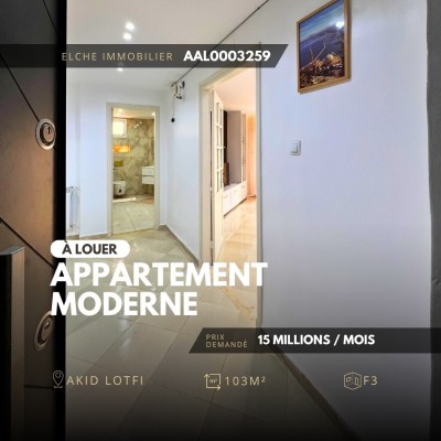 Location Appartement F3 Oran Bir el djir