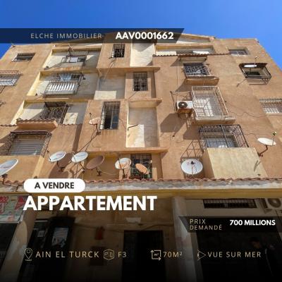 Vente Appartement F3 Oran Ain el turck