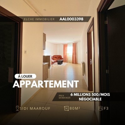 Location Appartement F3 Oran Sidi maarouf