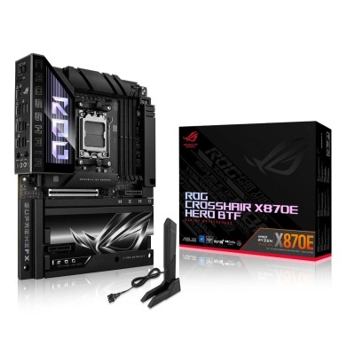 ASUS ROG CROSSHAIR X870E HERO -WIFI 7 - SOCKET AMD AM5 - 4XDDR5 -M.2 PCIE 5.0 - USB 4 - LAN 5 -BLACK