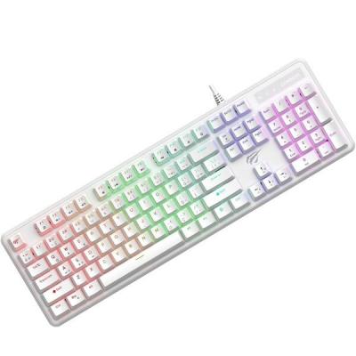 CLAVIER HAVIT GAMING KB870L MECANIQUE BLUE SWITCH RGB WHITE