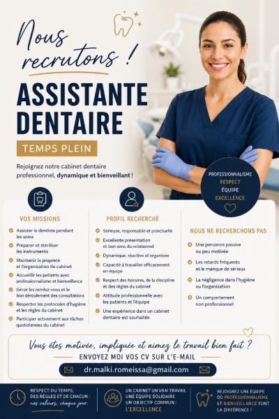 طب-و-صحة-assistante-dentaire-المحمدية-الجزائر
