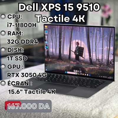 Dell XPS 15 9510 i7-11800H 32G 1T SSD RTX 3050 (4G) 15.6" TACTILE
