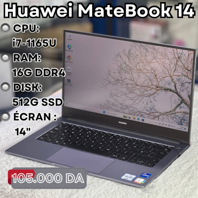 Huawei Matebook 14 i7 11eme 16g 512g SSD 14"