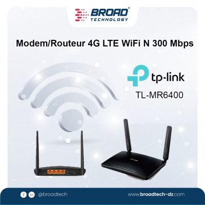Modem/Routeur 4G LTE WiFi N 300 Mbps Réf: TL-MR6400 TP-LINK 