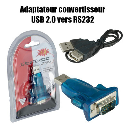 Adaptateur convertisseur USB 2.0 vers RS232