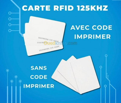 CARTE PVC RFID 125KHZ