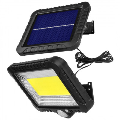 Lampe projecteur solaire LED et détecteur de mouvement 5W IP44 - SL-F100