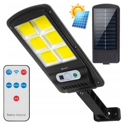 Éclairage Solaire LED Extérieur Lampadaire avec Capteur de Mouvements