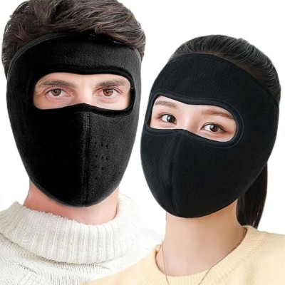 Masque Moto Hiver en Polaire Coupe-Vent avec Protection Intégrale des Yeux