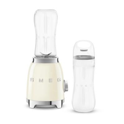 Smeg Mini-Blender Compact, 2 Niveaux De Vitesse, 2 Bouteilles De 600 Ml, 300 W - PBF01CREU