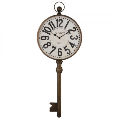 Horloge "Clef" en métal 40x100 cm atmesphera