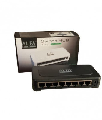 Switch Hub Alfa Net S808 ( 10/100 Mbps) FTP