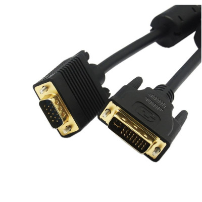 Cable Convertisseur Adaptateur DVI 24 + 5 mâle vers VGA mâle 1.5m