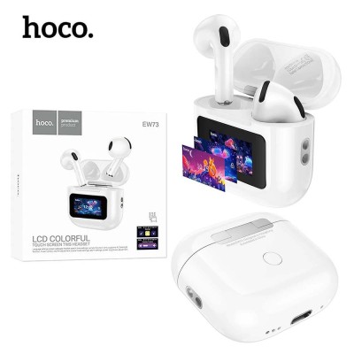 HOCO EW73 Écouteurs sans fil Earbuds Bluetooth 5.4 avec ecran tactile LCD