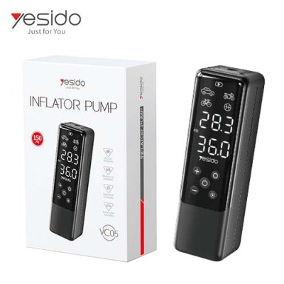 YESIDO VC05 Compresseur Auto Digital Portable prise 12V Pneu Ballon