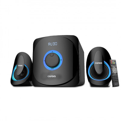 Haut parleur Bluetooth CAPSYS ECO 5 FM SD USB AUX Home Cinema 2.1ch 42W RMS