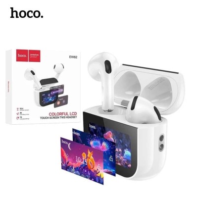 HOCO EW82 Écouteurs Earbuds sans-fil Bluetooth 5.4 avec écran tactile LED