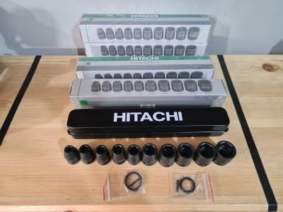 HITACHI coffret de 10 douilles à choc 1/2" court de 10 à 24mm