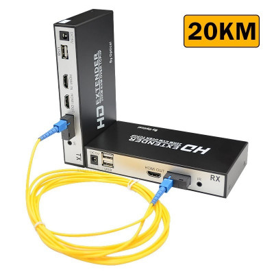 EXTENDER FIBRE OPTIQUE / HDMI + USB (KVM) 20KM "MT-EXT HDUSB200" /REF: 3905