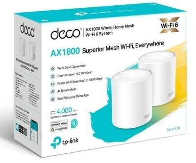 ROUTEUR TP-LINK MESH DECO X20 WIFI 6 AX1800 (2-PACK) //REF: 7246