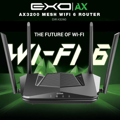 ROUTER WI-FI 6 D-LINK DIR-X3260 EXO AX AX3200 MESH
