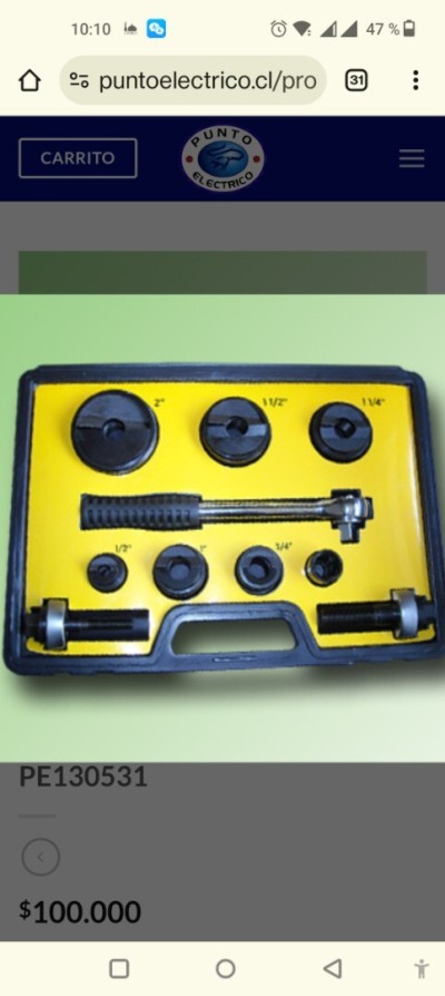 Poinceauneuse manual de tôle 