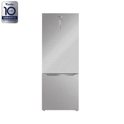 RÉFRIGÉRATEUR CONDOR COMBINÉ NO FROST INOX 416L - CRC540AIX / CASH ET FACILITÉ