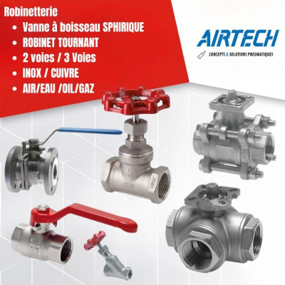 industrie-fabrication-vanne-boisseau-spherique-robinet-dequilibrage-pneumatique-papillon-inox-dar-el-beida-alger-algerie