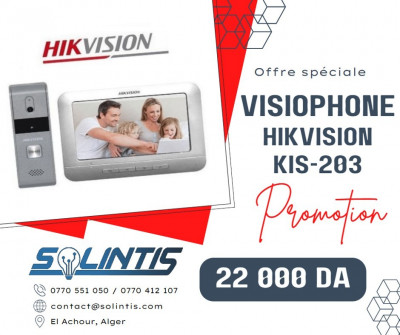 أمن-و-مراقبة-promotion-kit-visiophone-videophone-interphone-video-analogique-hikvision-kis203-العاشور-الجزائر