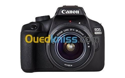 Canon EOS 4000D Reflex Numérique 18 MP - Ecran 2.7" - Vidéo HD - Wi-Fi - Objectif 18-55mm