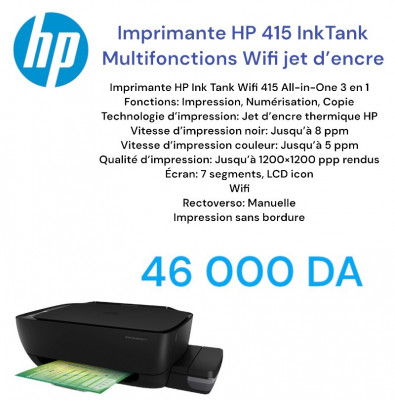 IMPRIMANTE HP 415 INK TANK WIFI