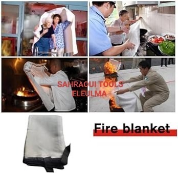 Couverture anti feu en fibre de verre en roulea/ boîte 