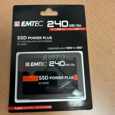 SSD INTERNE X150 240GB EMTEC POWER PLUS, 2.5", SATA III 6GB/S