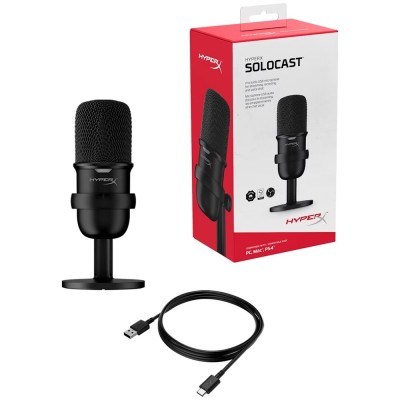 MICROPHONE HYPERX SOLOCAST USB BLACK
