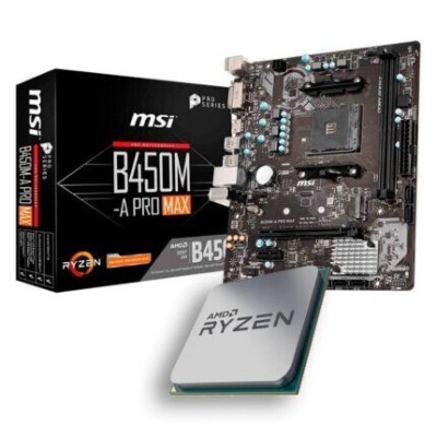 KIT UPGRADE RYZEN 3 4300G  + CARTE MERE MSI B450M-A PRO MAX II