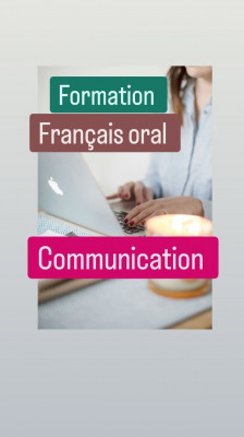 Cours de français oral "en ligne "/Communication/ prise de parole en public 