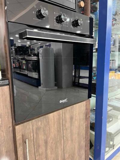 PROMO Four encastré Géant Gaz/Électrique Noir/Inox 61L Ventilé/Catalysé 39000Da