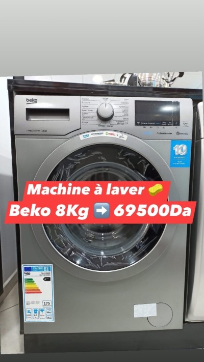 PROMO Machine à laver automatique Beko 8kg 1200tr/mn Gris 10ans garantie 